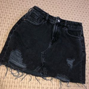 Black denim pacsun skirt
